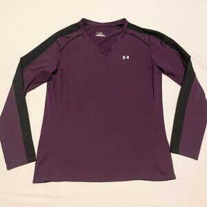 Under Armour Heatgear Long Sleeve Shirt Womens Size Large